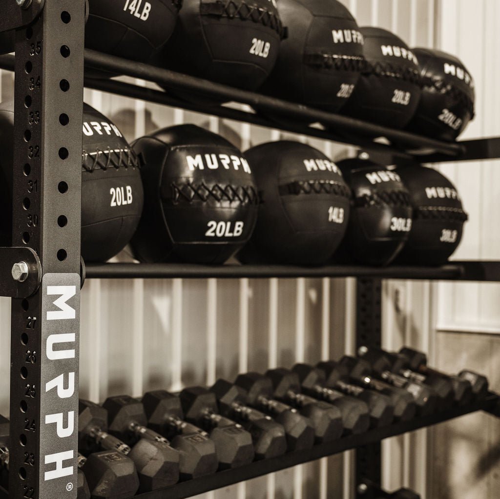 72" Dumbbell / Wall Ball / Kettlebell Rack