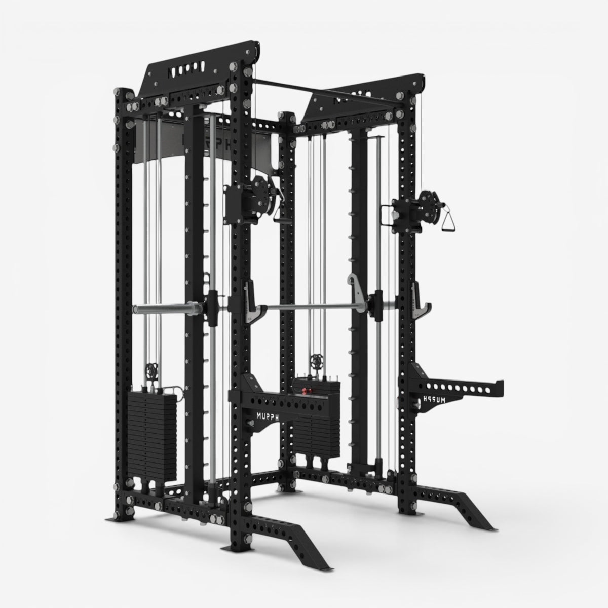MURPH TORC – Hybrid Half Rack with Dual Pulley and Smith Machine