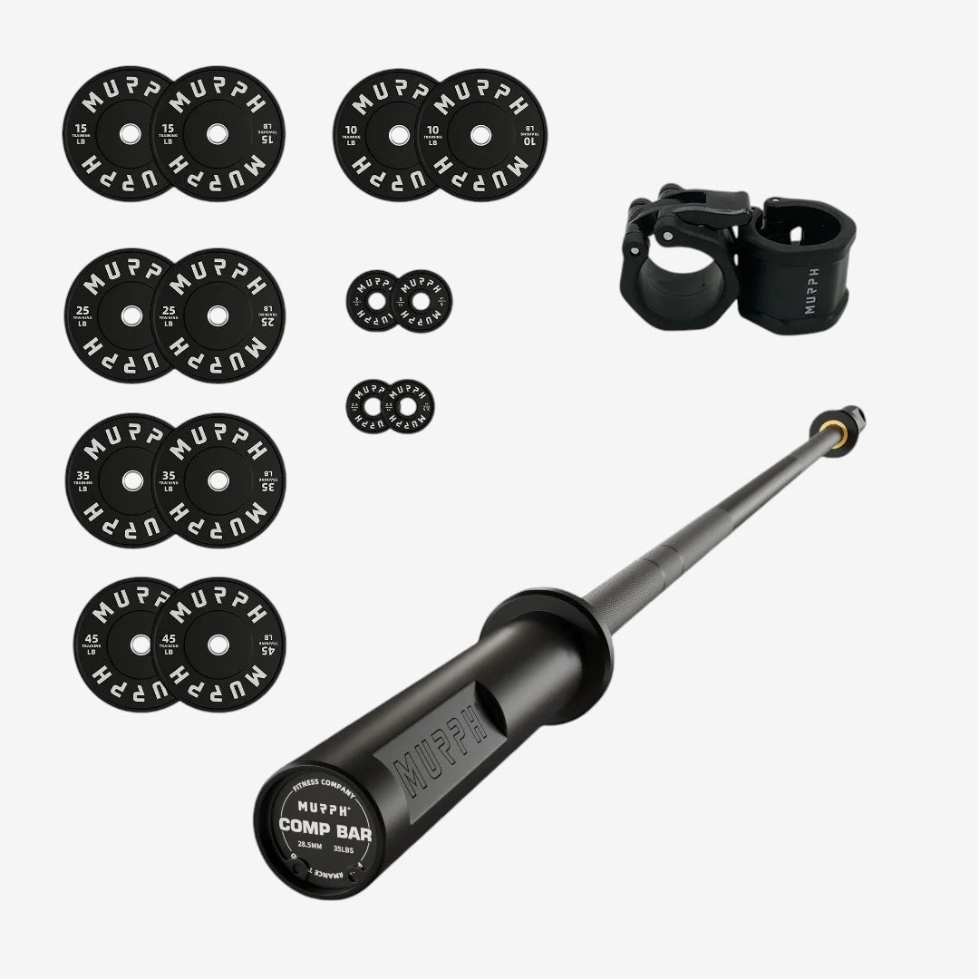 Training bumper plates kit 4.0 Murph 275lbs / Competition barbell