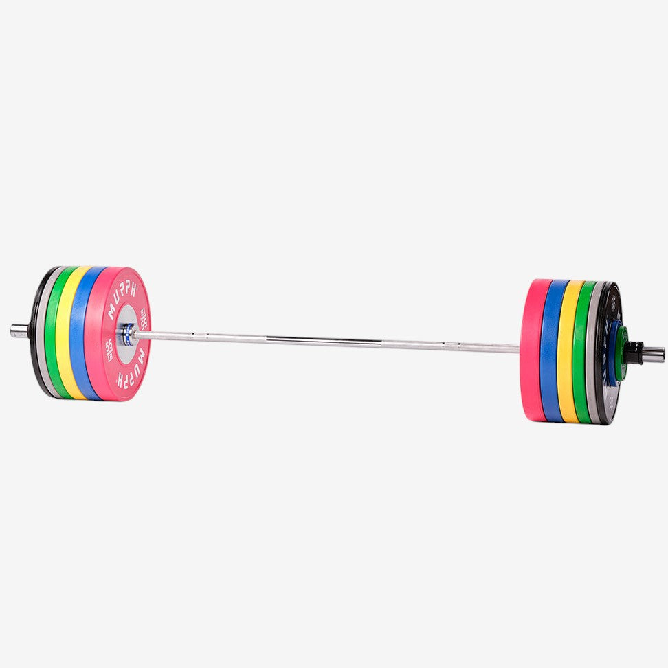Competition bumper plates kit 2.0 MURPH® 385lbs avec barre