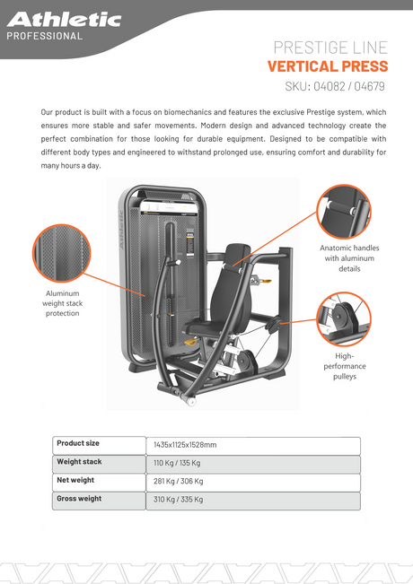 Vertical Press - Prestige Line