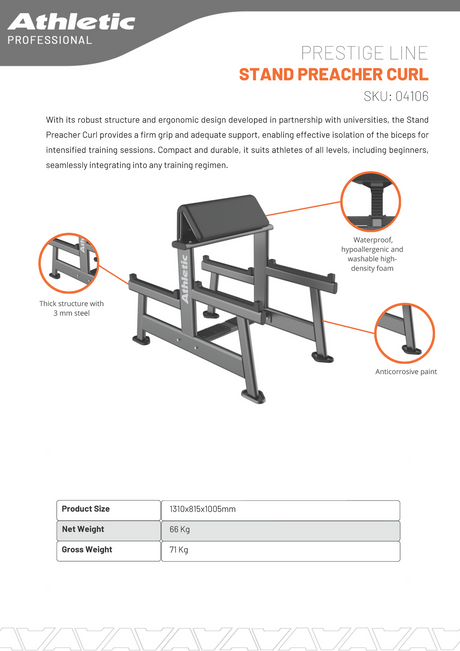 Standing Preacher Curl - Prestige Line