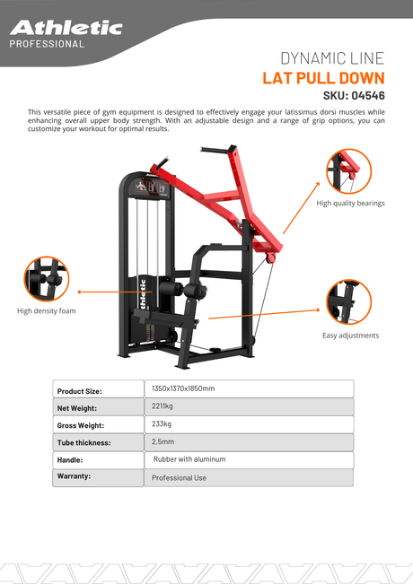 Lat Pull Down - Dynamic Line