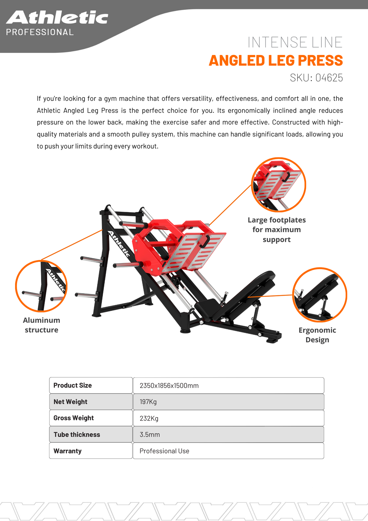 Angled Leg Press - Intensive Line