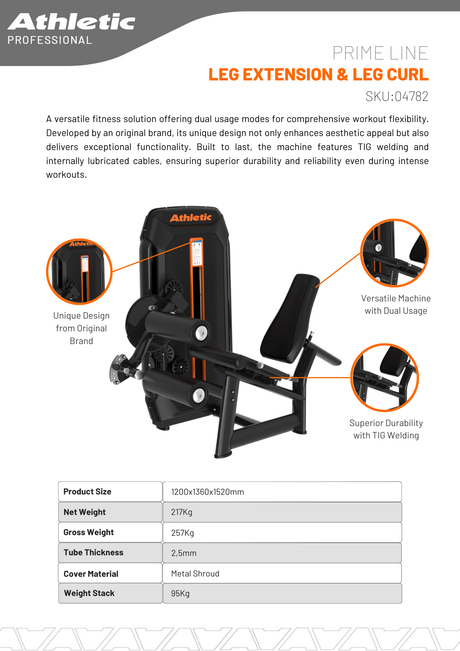 Prime Line Leg Extension & Leg Curl