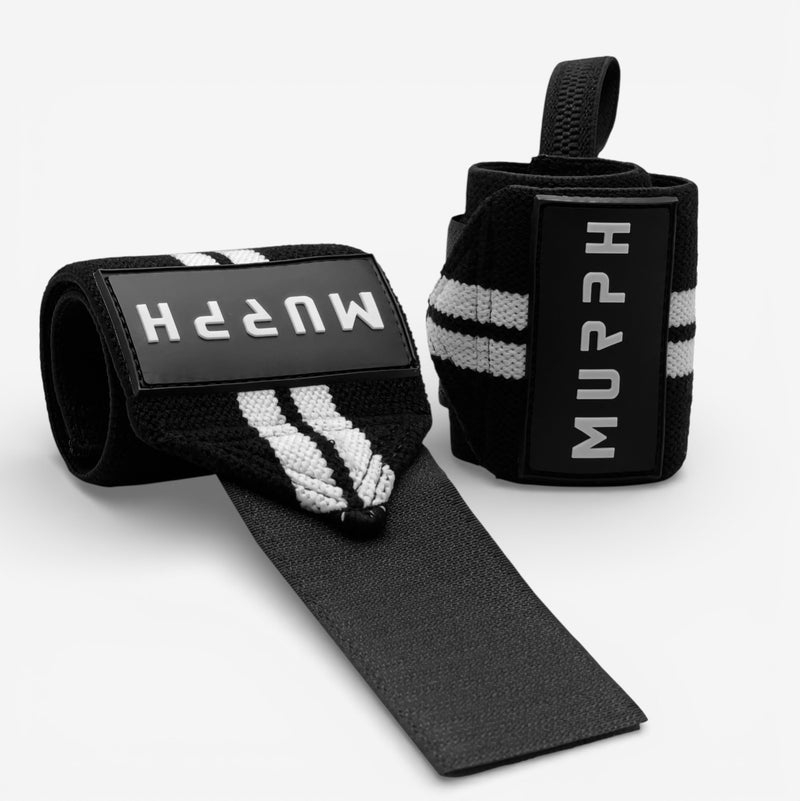 Protège-poignets Noir et Blanc MURPH - 12"