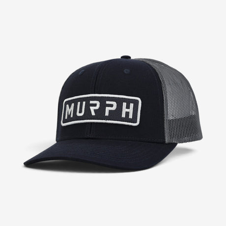 Casquette Murph Trucker Marine Gris – vue de côté gauche