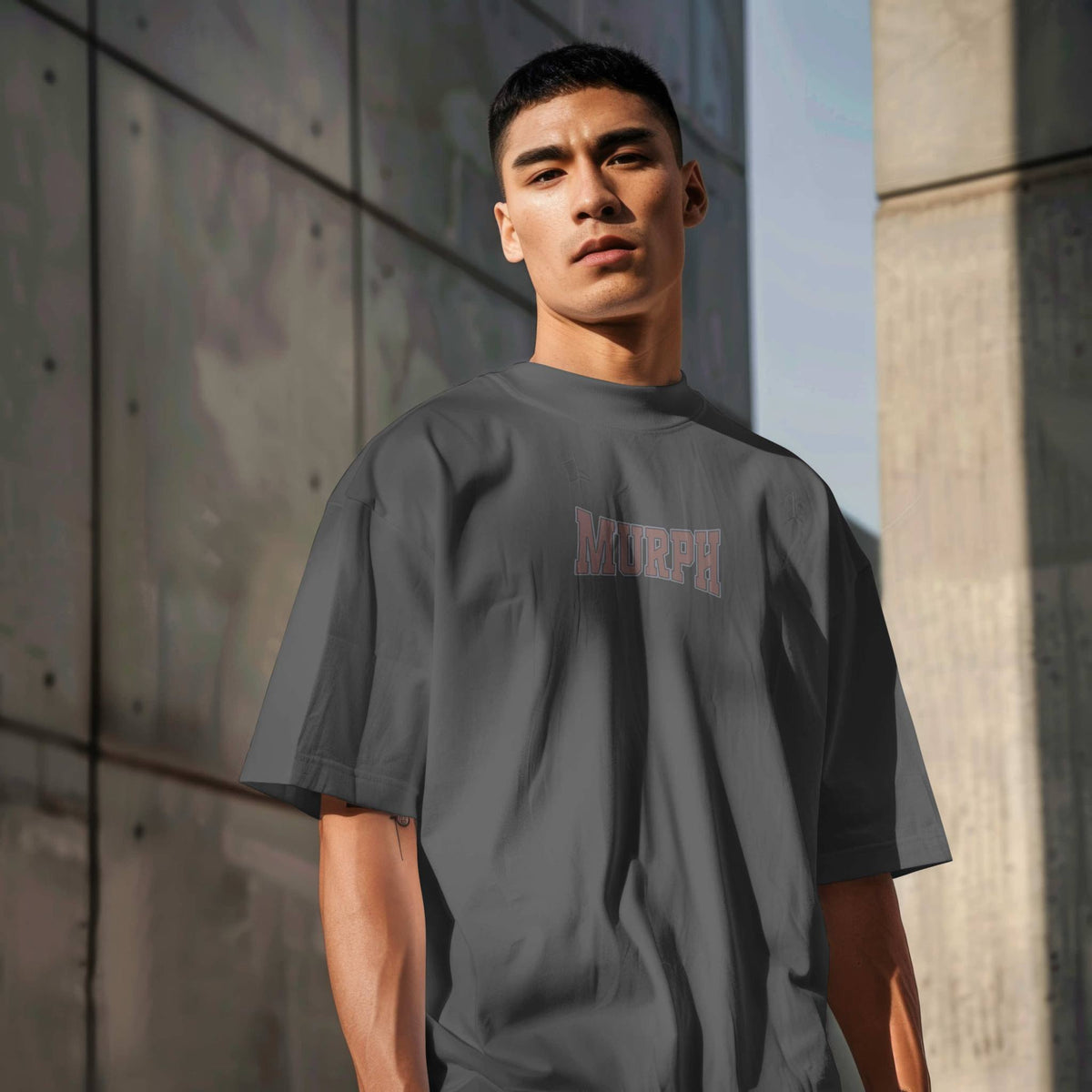 Oversized MURPH T-shirt - Authentic Charcoal
