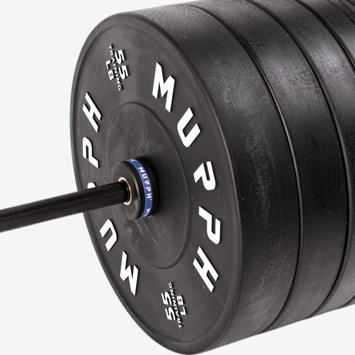 Training bumper plates kit 4.0 Murph 385lbs / All-black zinc barbell