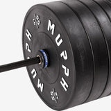 Training bumper plates kit 4.0 Murph 385lbs / All-black zinc barbell