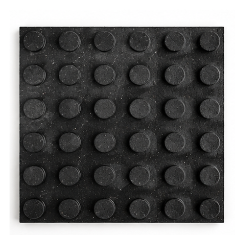 Tapis de caoutchouc vulcanisé Pro 4' x 6' x 3/4"