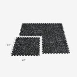 2'x2' Rubber Tile - GREY - Classic Series 8mm