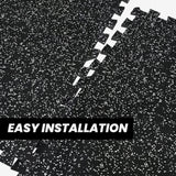 2'x2' Rubber Tile - GREY - Classic Series 8mm