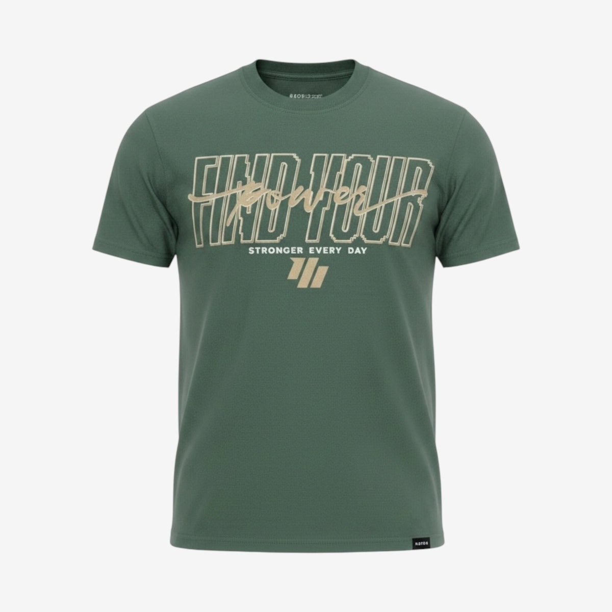 Murph Find Your Power T-Shirt — Slim Fit (Forest Green)
