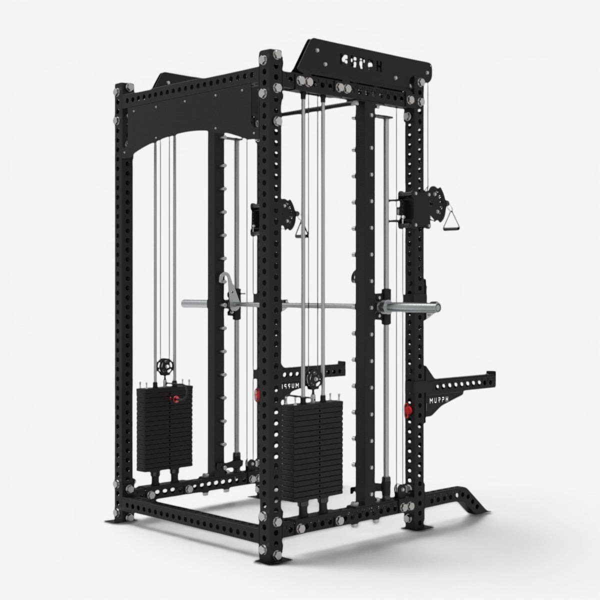 MURPH TORC – Hybrid Half Rack with Dual Pulley and Smith Machine