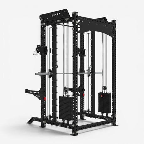 MURPH TORC – Hybrid Half Rack with Dual Pulley and Smith Machine