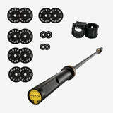 Training bumper plates kit 4.0 Murph 275lbs / All-black zinc barbell