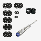 Training bumper plates kit 4.0 Murph 385lbs / Chrome bar