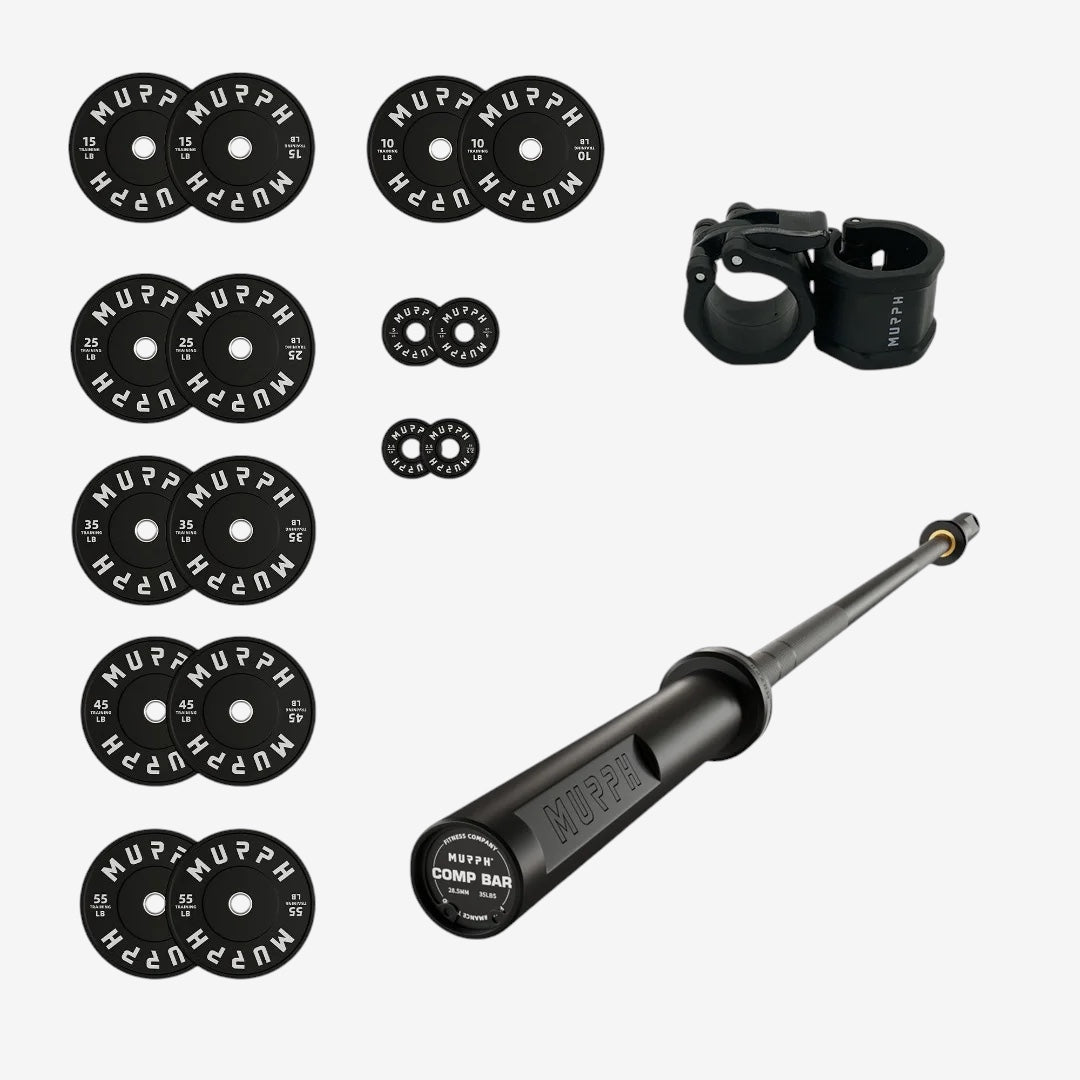 Training bumper plates kit 4.0 Murph 385lbs / Barre compétition
