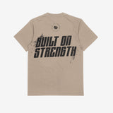 T-shirt Oversized MURPH Built on Strength - Tan