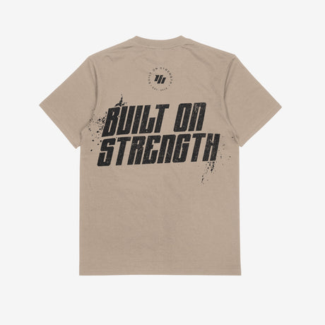 T-shirt Oversized MURPH Built on Strength - Tan