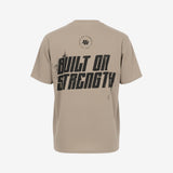 T-shirt Oversized MURPH Built on Strength - Tan