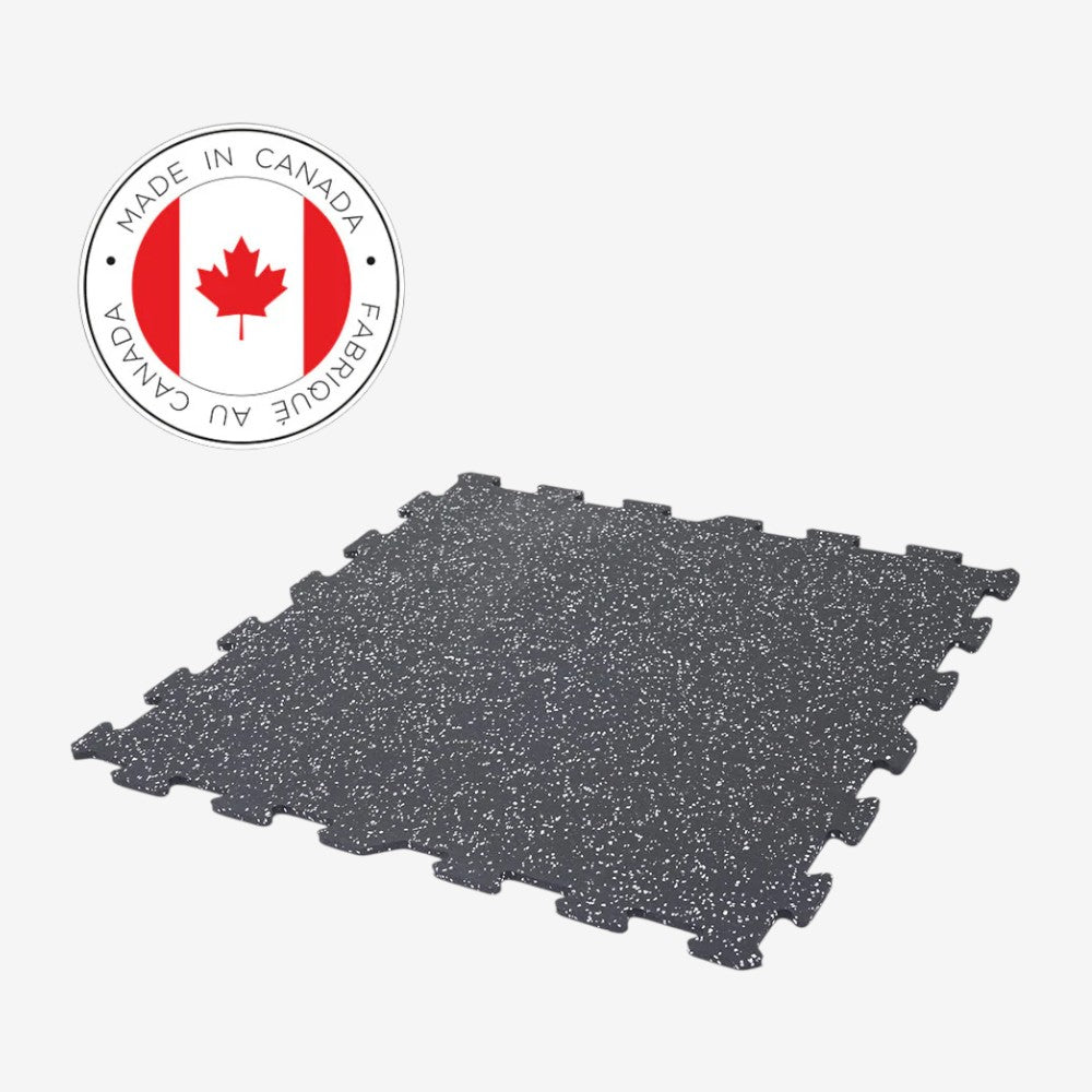 2'x2' Rubber Tile - GREY - Classic Series 8mm