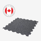 2'x2' Rubber Tile - GREY - Classic Series 8mm